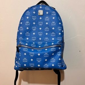Blue MCM Backpack
